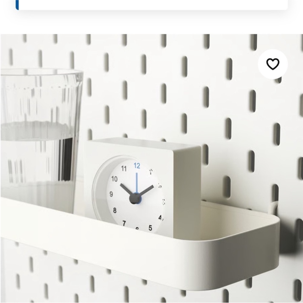 NEW IKEA Skadis White Containers (3) 203.207.98 & White Tray 003.207.99 Pegboard - Picture 9 of 9